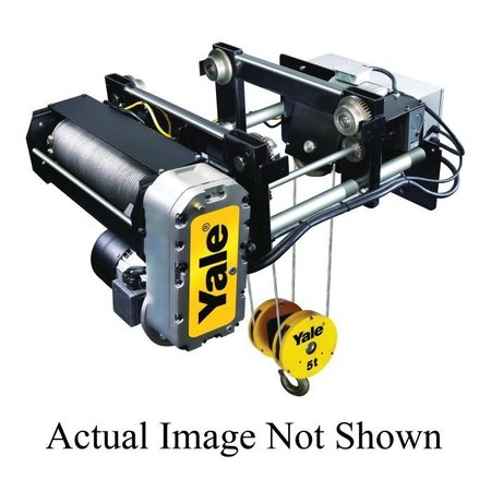 YALE HOIST CM  Electric Wire Rope Hoist, Monorail, 5 ton, 25 ft Lifting Height, 205 fpm Hoist5518 fpm Trolley SGB305025575